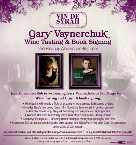 Gary Vaynerchuk Wine Tasting & Book Signing