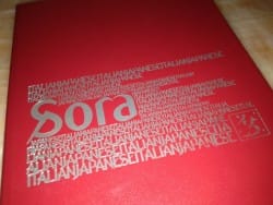 The Sora menu