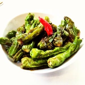 Subtly addicting Sautéed Sishito Peppers