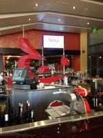 The bar still being built