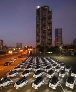car2go's fleet of over 300 cars
