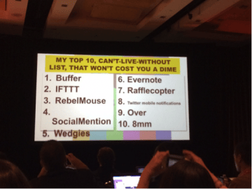 Sarah Evans Social Media Tools slide 