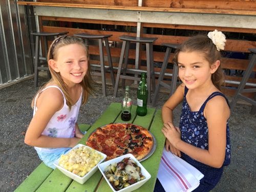 girls-at-picnic-table