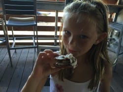 samma lamma eating ice cream